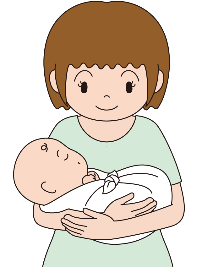 まるまる姿勢を保った抱き方