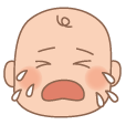 泣いている赤ちゃん