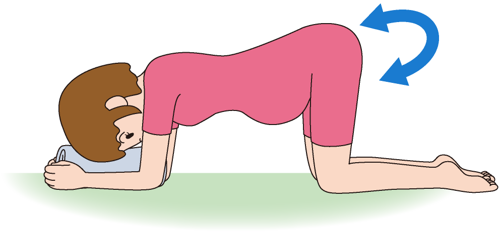 お尻ふりふりのポーズ