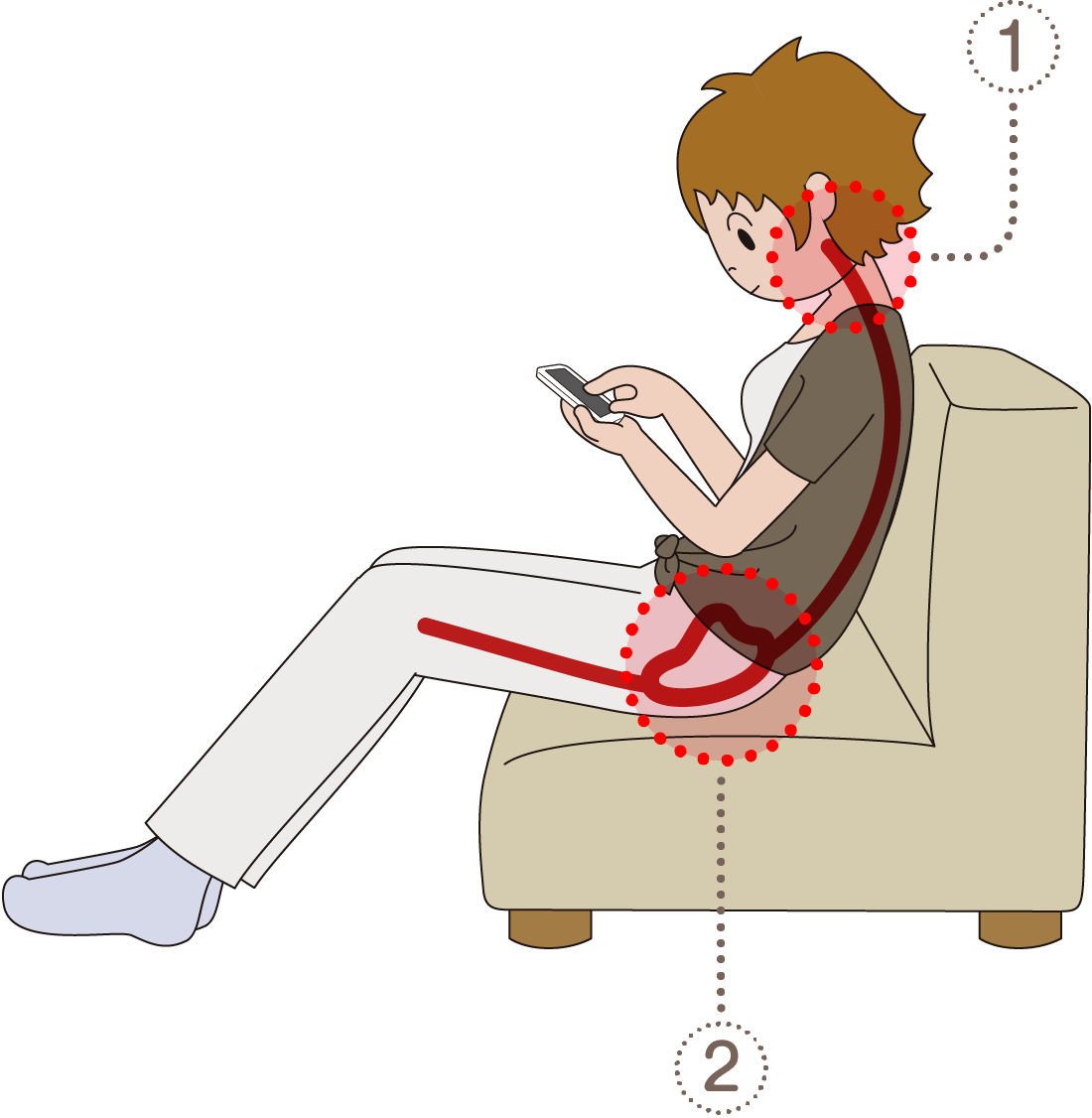 スマホで肩コリ・首コリが増えている