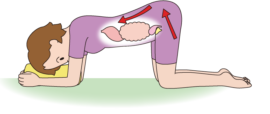 お尻ふりふりのポーズ