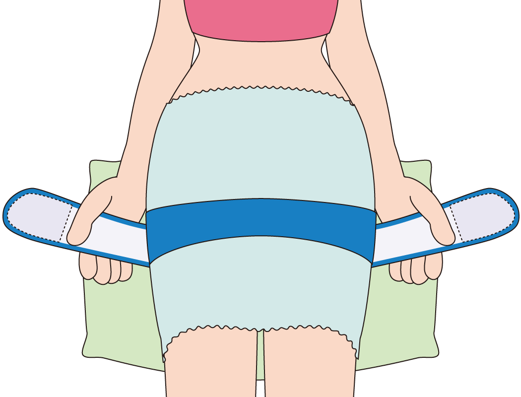 トコちゃんベルトⅡをつける